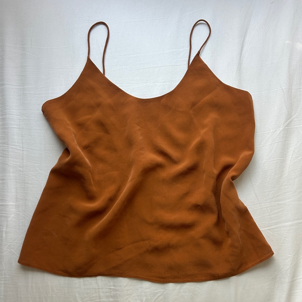 Everlane Women's Rust Brown Slip Cami Top Size 0